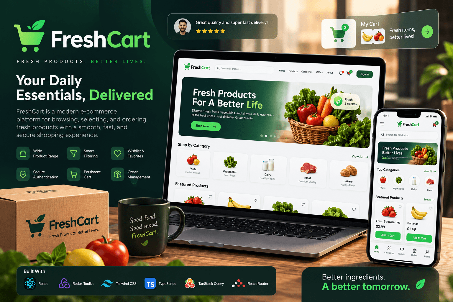 FreshCart interface